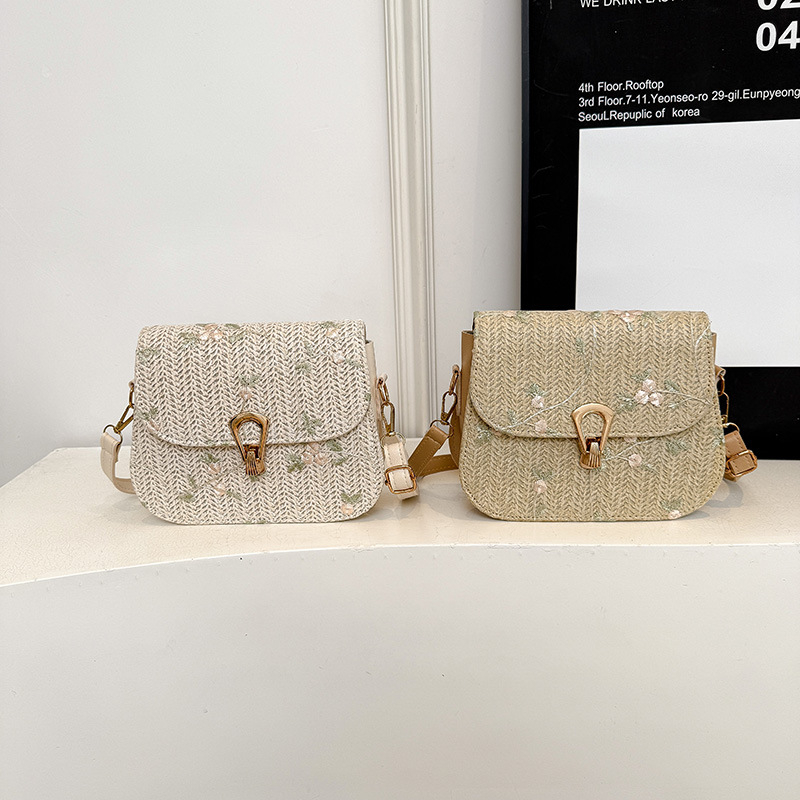 Geantă crossbody din PU, formă orizontal pătrată, închidere cu lacăt, buzunar intern pentru telefon, pentru utilizare zilnică