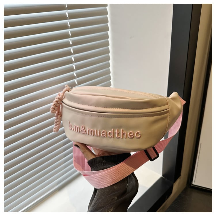 PU crossbody taška s uzáverom na zips, polyesterová podšívka a vrecko na telefón