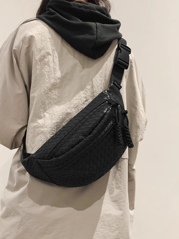 PU kožna crossbody torba, vodootporna, džep za telefon, urbani stil, zatvaranje na zip