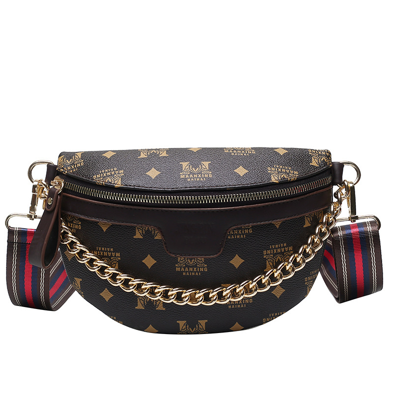 Geantă crossbody Dumpling, stil stradal, material PU, buzunar pentru telefon, fermoar