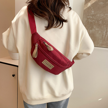 Γυναικεία ναίλον τσάντα crossbody με φερμουάρ, Άνοιξη 2025, πολυλειτουργικός σχεδιασμός, εσωτερική θήκη για κινητό, αστικός μινιμαλισμός