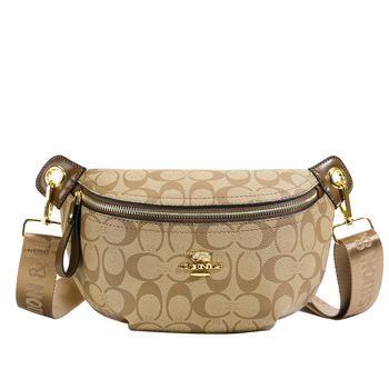 Γυναικεία PU τσάντα crossbody με κλείσιμο με φερμουάρ, μαλακή γραμμή, εσωτερική τσέπη με φερμουάρ, επένδυση πολυεστέρα — Άνοιξη 2025