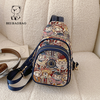 North Bag platnena crossbody torba – gradski jednostavan stil, džep na zip, proljeće 2024