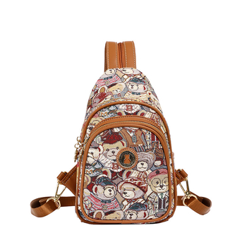 North Bag platnena crossbody torba – gradski jednostavan stil, džep na zip, proljeće 2024