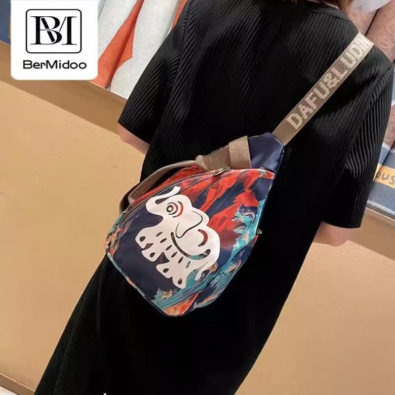 LEMA Oxford crossbody torba s unutarnjim zip džepom i slojem, poliester podstava, zatvaranje zipom, svakodnevna upotreba, street style, proljeće 2025