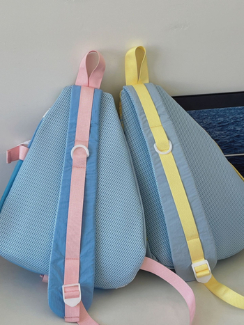 Dicarlo crossbody torba, svjež i sladak stil, najlon materijal, oblik jastuka, zatvaranje zatvaračem