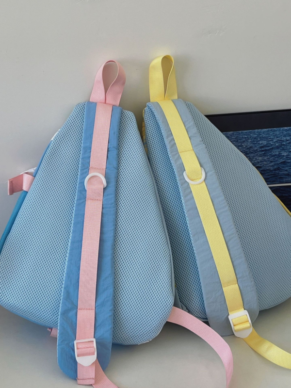 Dicarlo crossbody torba, svjež i sladak stil, najlon materijal, oblik jastuka, zatvaranje zatvaračem