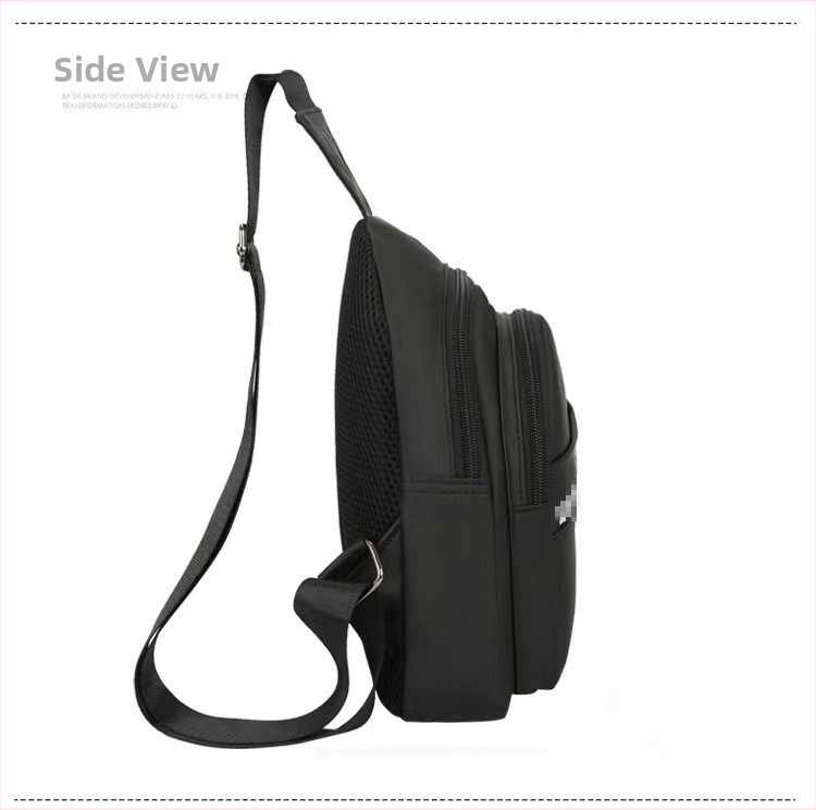 Canvasová pásová taška s mestským štýlom, veľká kapacita, otvorenie na zips, vnútorné vrecká na telefón a identifikáciu, vnútorný vrstvený priestor