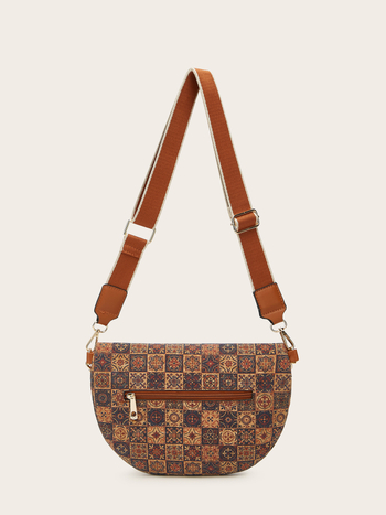 PU kožna crossbody torbica za struk, urbani minimalistički stil, zatvaranje zipom, unutarnja zip pretinac, mekana konstrukcija