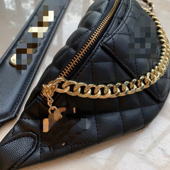 Geantă Gabrielle quilted cu închidere cu fermoar, piele PU, căptușeală PU, moale, buzunar intern patch