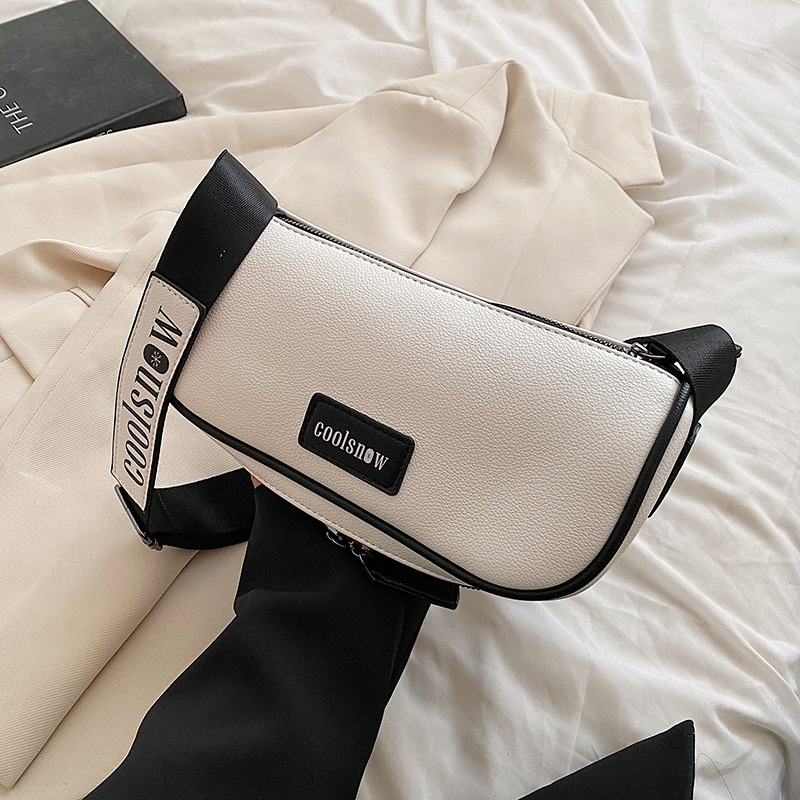 Ženska crossbody torba od PU kože, oblika dumpling, zatvarač, podstava od najlona