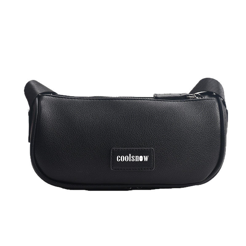 Ženska crossbody torba od PU kože, oblika dumpling, zatvarač, podstava od najlona