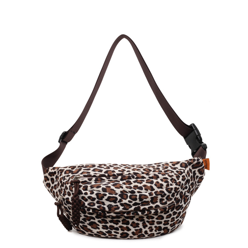 Kožna crossbody torba (poliesterska podstava, zatvarač, unutarnji džep za telefon, vanjski otvoreni džep)