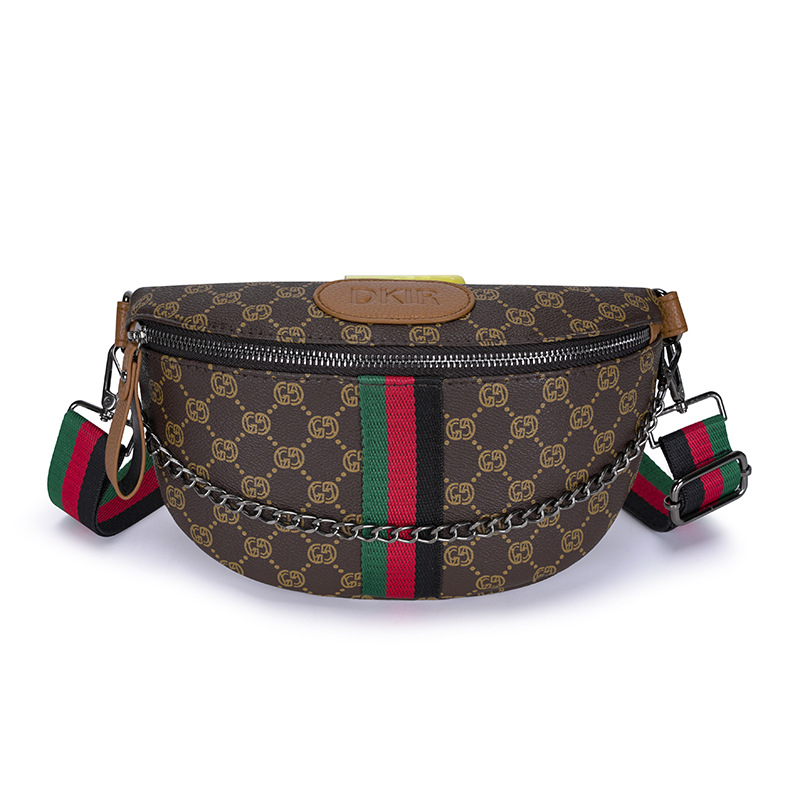 PU torba za prsa s poklopcem, jednostruki crossbody, najlon podstava, unutarnji džepovi sa zatvaračem i džep za telefon, zima 2024