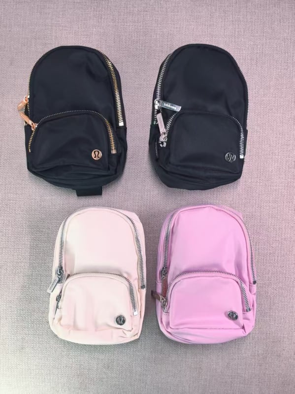 Unisex nylon torba za ramena, kvadratnog oblika, zatvarač, unutrašnji džepovi za telefon i identifikaciju
