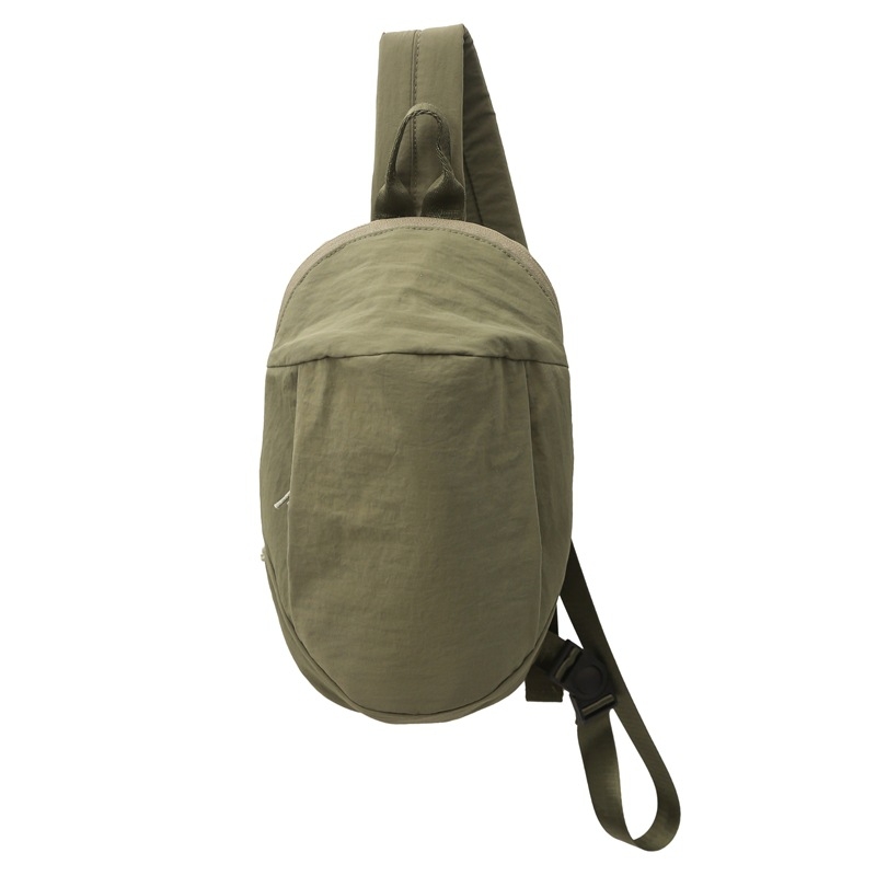 Crossbody Chest Bag – najlon, gradski stil, zatvarač, laminirani unutarnji džep, jesen 2025