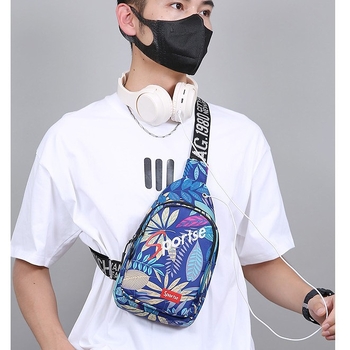 Torba za prsa preko ramena u Street fashion stilu, Oxford tkanina, zatvarač, unutarnja džepna sekcija za telefon, poliester podstava, MTM24010, ljeto 2025
