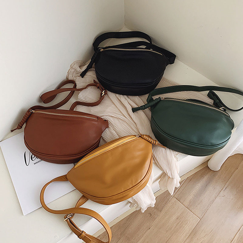 Női PU bőr crossbody táska, őszi-téli 2023, friss és édes stílus, cipzáras zárás, poliészter bélés, belső cipzáras zseb és ID-zseb, háromdimenziós kialakítás