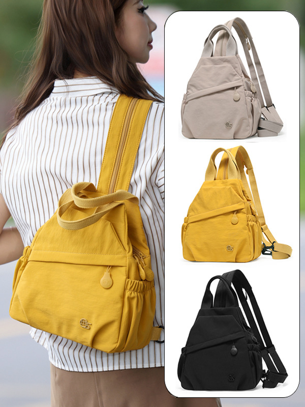 Ženska trofunkcionalna torba za prsa za vanjska putovanja — lagana crossbody torba (Materijal: Oxford tkanina; Podstava: Poliester; Način otvaranja: Zip; Unutarnji džepovi: džep za telefon, laminirani džep na zip; Godina/Sezona: jesen 2025)