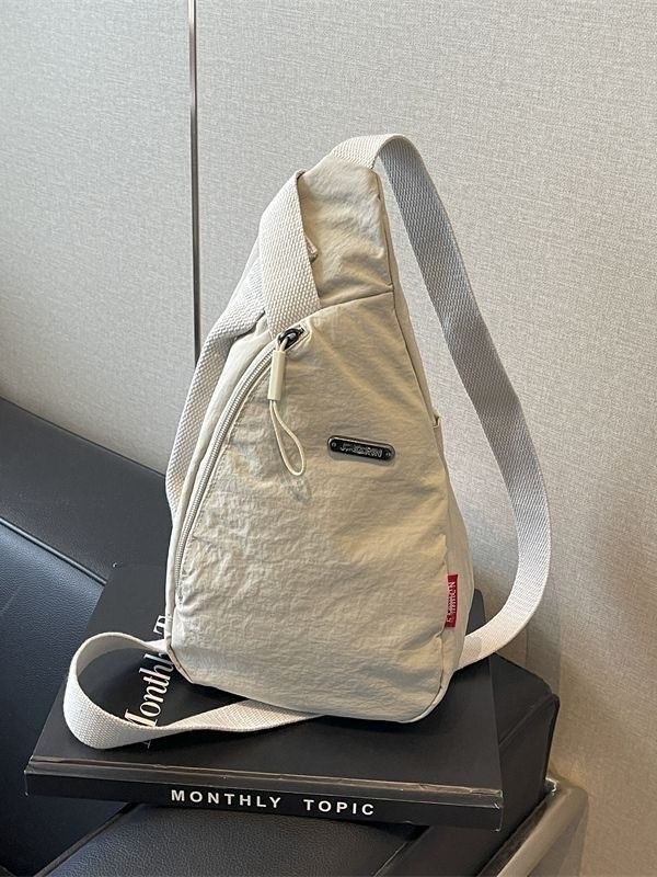 Unisex crossbody torba - najlon, podstava najlon, zatvarač, cyber funkcionalni stil, za slobodno vrijeme putovanja