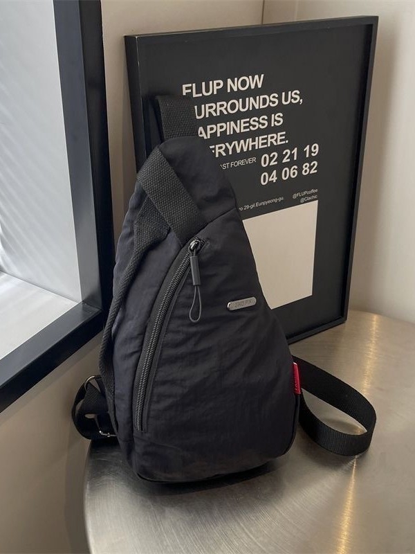 Unisex crossbody torba - najlon, podstava najlon, zatvarač, cyber funkcionalni stil, za slobodno vrijeme putovanja