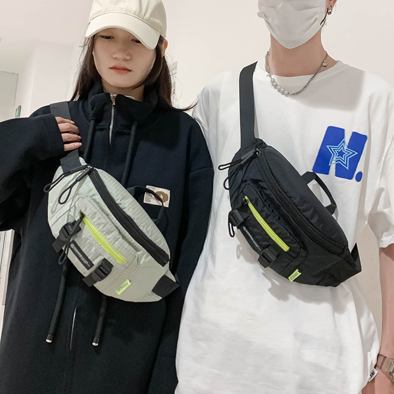 Gerbner Japanski stil crossbody torba, Oxford tkanina, zatvarač, trodimenzionalni vanjski dizajn