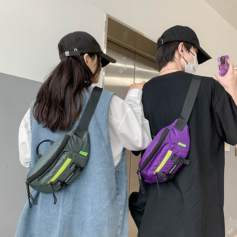 Gerbner Japanski stil crossbody torba, Oxford tkanina, zatvarač, trodimenzionalni vanjski dizajn