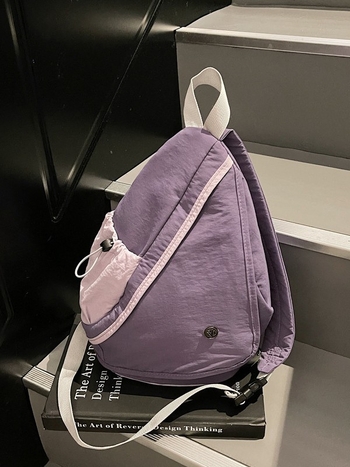 Crossbody torbica od platna, korejski stil, zatvaranje zatvaračem, jedan remen, jesen 2025