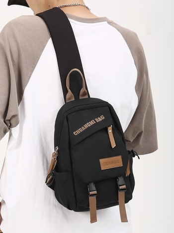 Nylon Crossbody torba za žene - Veliki kapacitet, Proljeće 2025, Zatvaranje zatvaračem, Skriveni džep sa zatvaračem (Materijal: Nylon; Kapacitet: Velik; Sezona: Proljeće 2025; Zatvaranje: Zipper; Unutarnji džep: Skriveni džep sa zatvaračem)