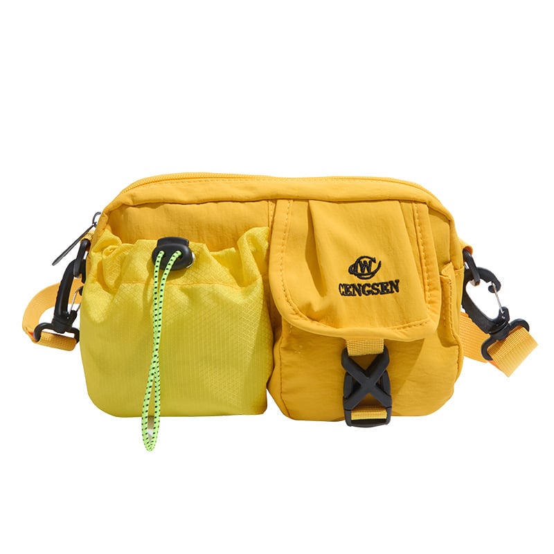 Casual lagana torbica za prsa u japanskom stilu od PU materijala, zatvarač, unutarnji džepovi za telefon i dokumente, jedna naramenica crossbody, pogodna za slobodno vrijeme putovanja