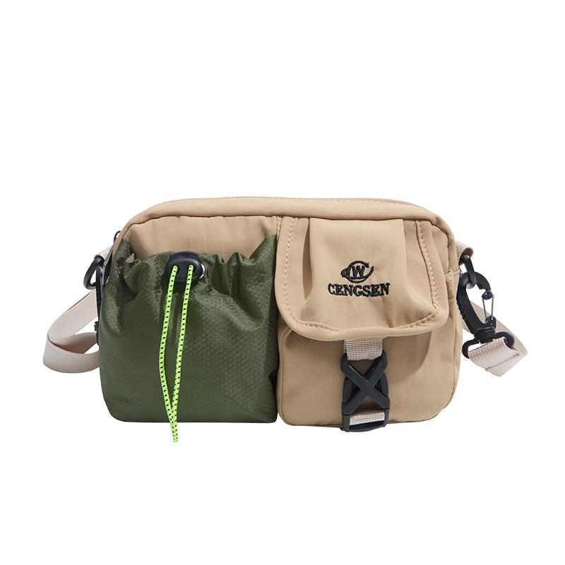Casual lagana torbica za prsa u japanskom stilu od PU materijala, zatvarač, unutarnji džepovi za telefon i dokumente, jedna naramenica crossbody, pogodna za slobodno vrijeme putovanja