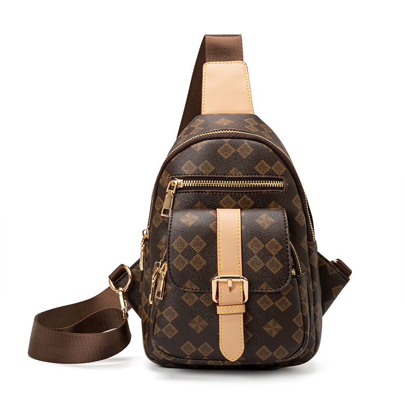 Ženska crossbody torba – PVC otisak, ulični stil, zatvarač, poliester podstava, za rekreacijsko putovanje