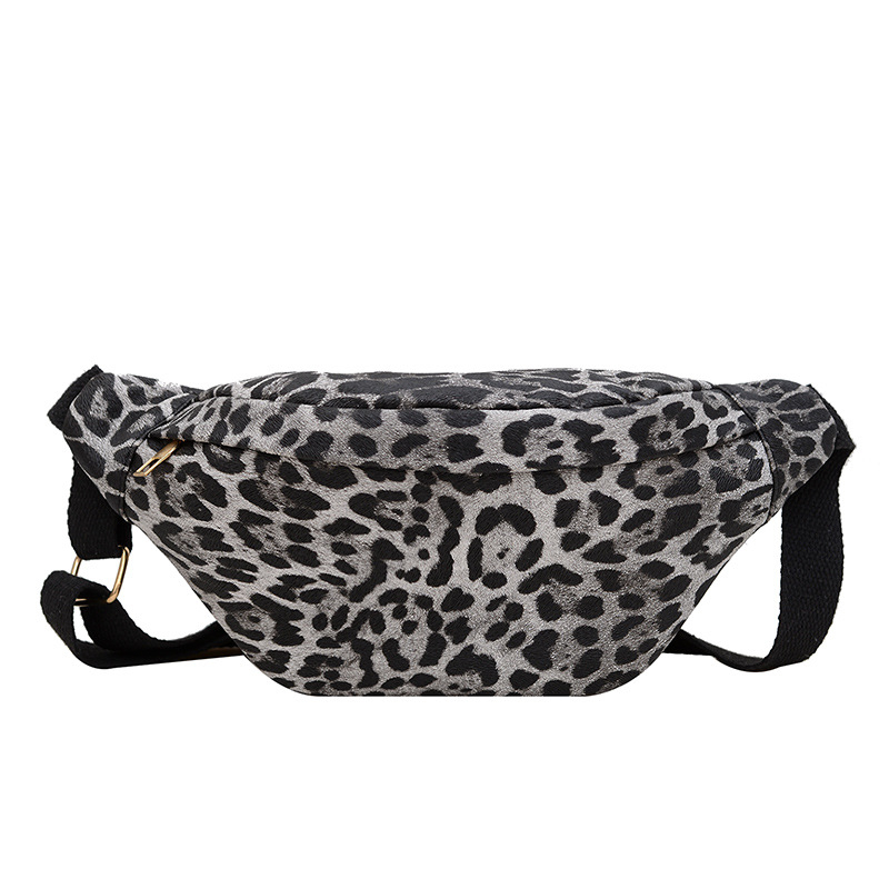 Torba preko ramena s leopard uzorkom, gradski minimalistički stil, PU materijal, zatvarač, trodimenzionalni vanjski dio, Chest Bag stil