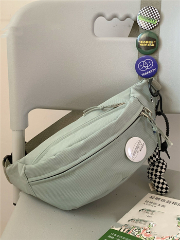 Unisex PU Crossbody torba, Jednobojna, Japanski nadahnut sveučilišni stil, Proljeće 2025, Podstava od poliestera, Otvaranje: Drugo