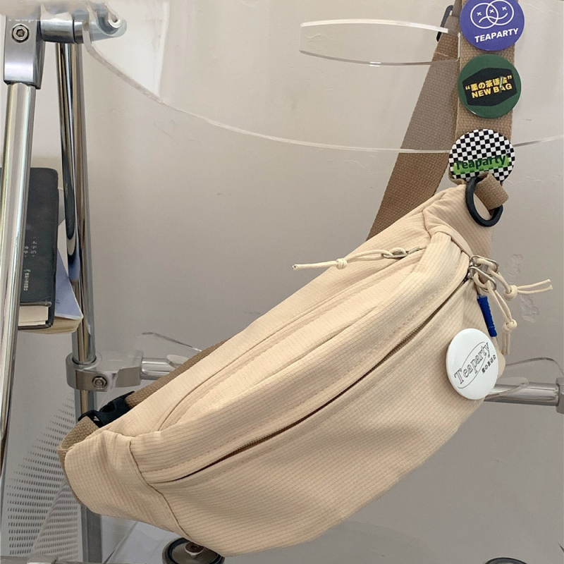 Unisex PU Crossbody torba, Jednobojna, Japanski nadahnut sveučilišni stil, Proljeće 2025, Podstava od poliestera, Otvaranje: Drugo