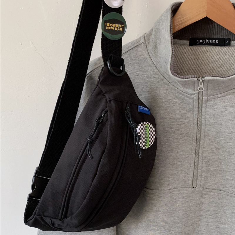 Unisex PU Crossbody torba, Jednobojna, Japanski nadahnut sveučilišni stil, Proljeće 2025, Podstava od poliestera, Otvaranje: Drugo