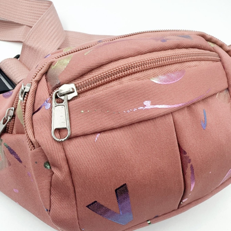 Menglu Najlonska urbana crossbody torba sa zatvaračem i unutarnjim patch džepom