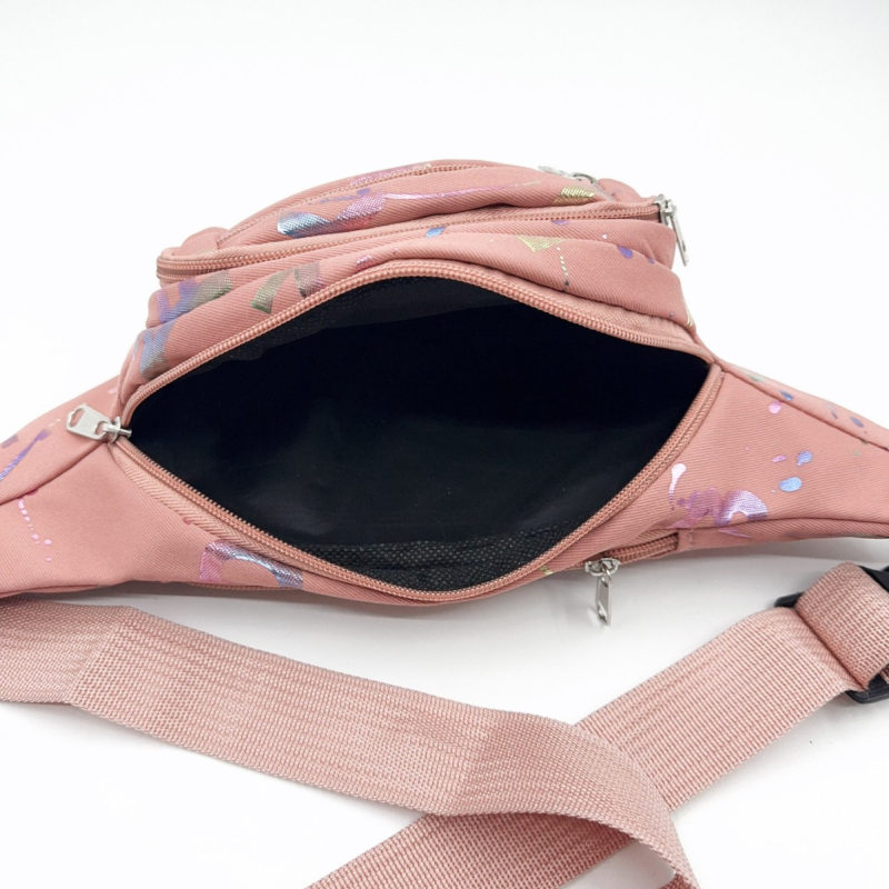 Menglu Najlonska urbana crossbody torba sa zatvaračem i unutarnjim patch džepom