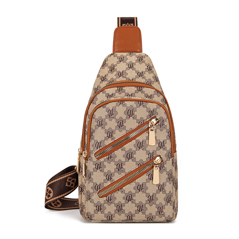 Ženska crossbody torba u urbanom minimalističkom stilu, PU materijal, zatvarač, velika zapremina, pogodna za slobodno vrijeme i putovanja.