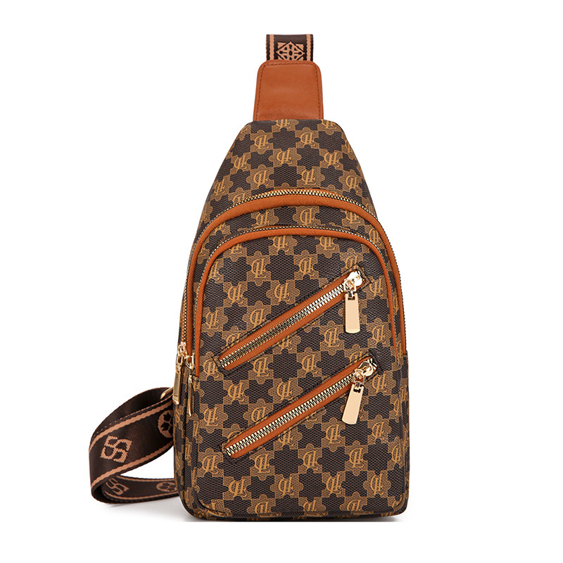 Ženska crossbody torba u urbanom minimalističkom stilu, PU materijal, zatvarač, velika zapremina, pogodna za slobodno vrijeme i putovanja.