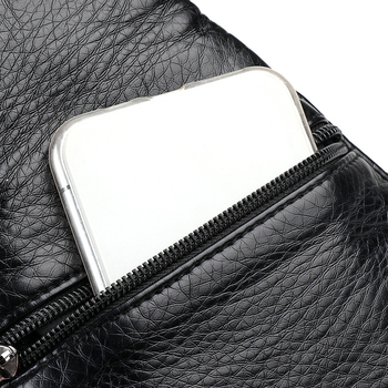 Ženska PU crossbody torbica s mekom teksturom, podstava poliester, zatvarač, unutarnja džep sa zatvaračem, trodimenzionalni dizajn, za svakodnevnu upotrebu