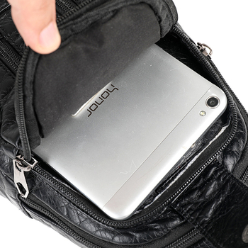Ženska PU crossbody torbica s mekom teksturom, podstava poliester, zatvarač, unutarnja džep sa zatvaračem, trodimenzionalni dizajn, za svakodnevnu upotrebu