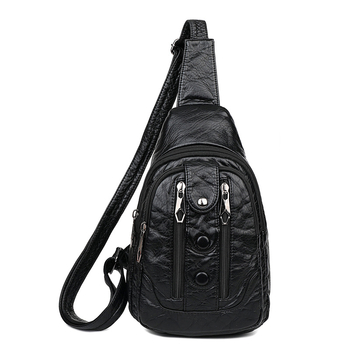 Ženska PU crossbody torbica s mekom teksturom, podstava poliester, zatvarač, unutarnja džep sa zatvaračem, trodimenzionalni dizajn, za svakodnevnu upotrebu