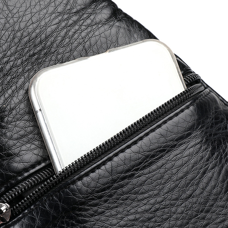 Ženska PU crossbody torbica s mekom teksturom, podstava poliester, zatvarač, unutarnja džep sa zatvaračem, trodimenzionalni dizajn, za svakodnevnu upotrebu