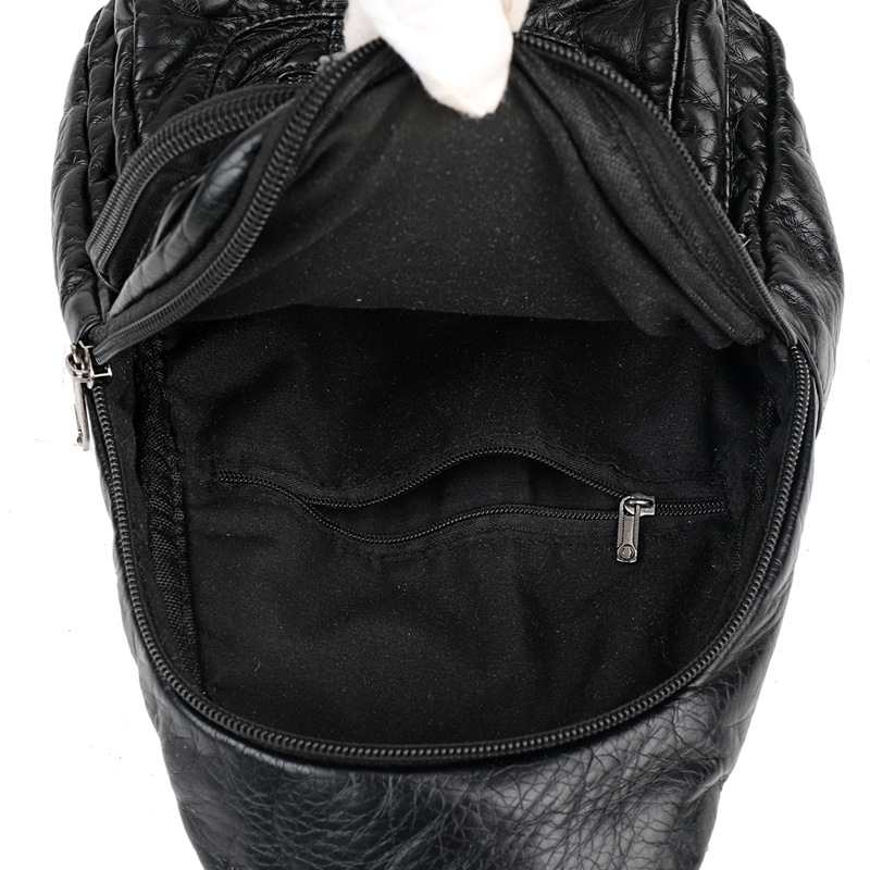 Ženska PU crossbody torbica s mekom teksturom, podstava poliester, zatvarač, unutarnja džep sa zatvaračem, trodimenzionalni dizajn, za svakodnevnu upotrebu