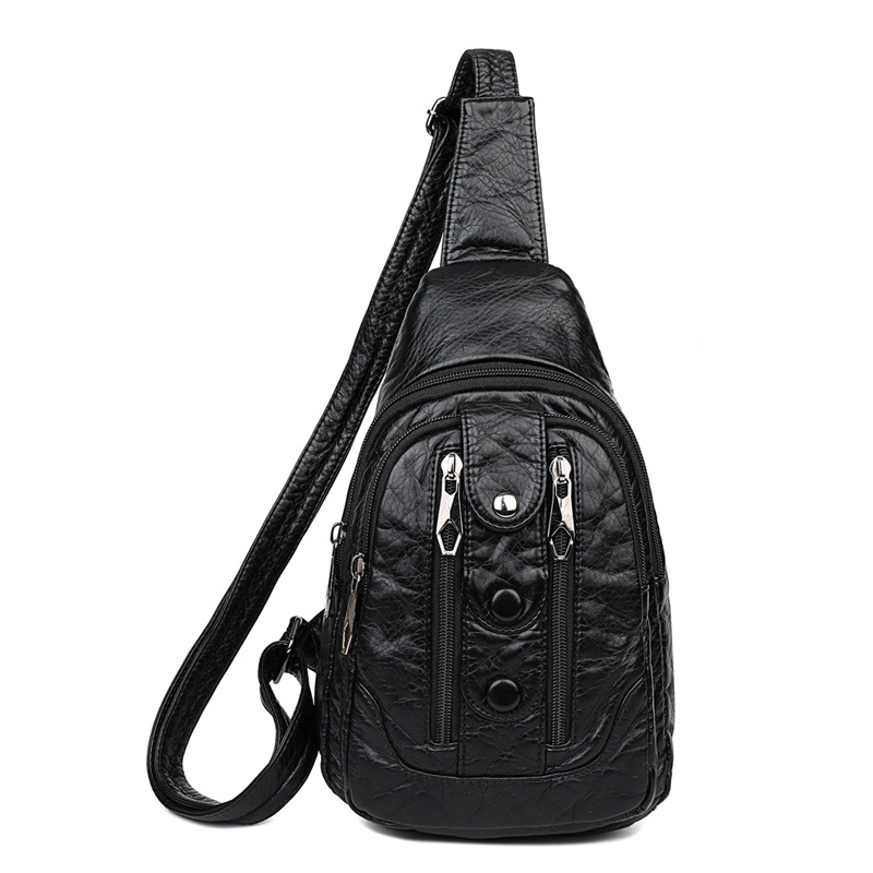 Ženska PU crossbody torbica s mekom teksturom, podstava poliester, zatvarač, unutarnja džep sa zatvaračem, trodimenzionalni dizajn, za svakodnevnu upotrebu