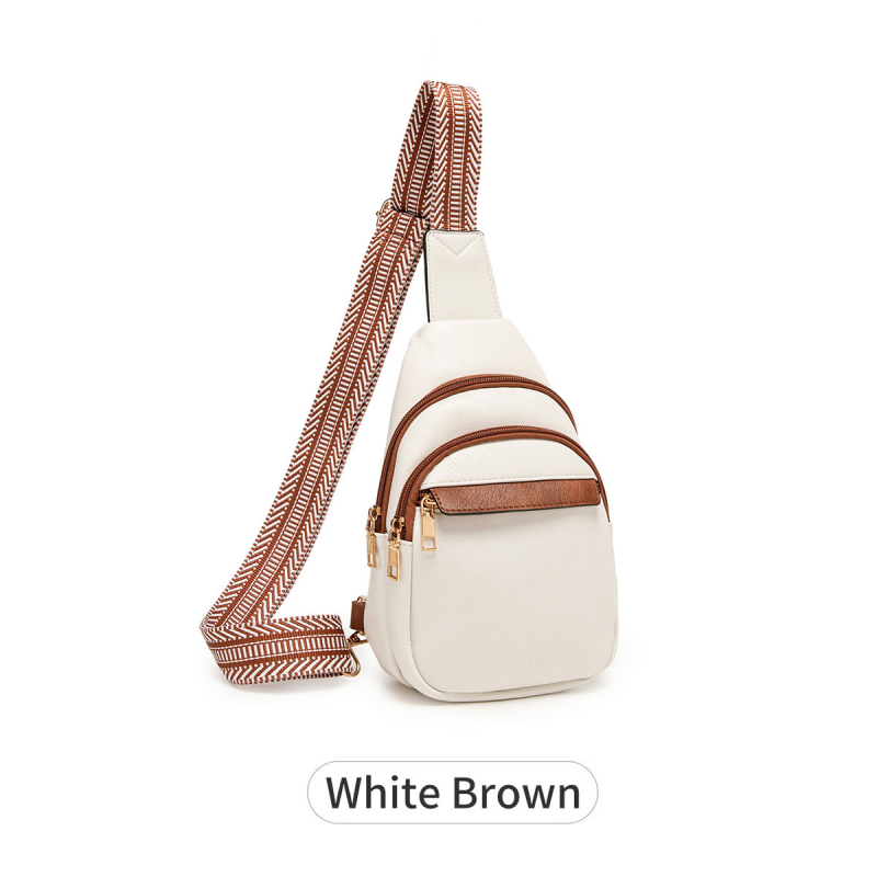 Crossbody torbica od PU materijala, ovalni oblik, zatvaranje na zip, unutarnja džep s džepom za ID - Charm Infinite