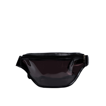 PVC prozirna ženska crossbody torba sa zipom, street stil, mekan 3D dizajn, za svakodnevnu uporabu