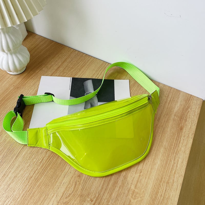 PVC prozirna ženska crossbody torba sa zipom, street stil, mekan 3D dizajn, za svakodnevnu uporabu