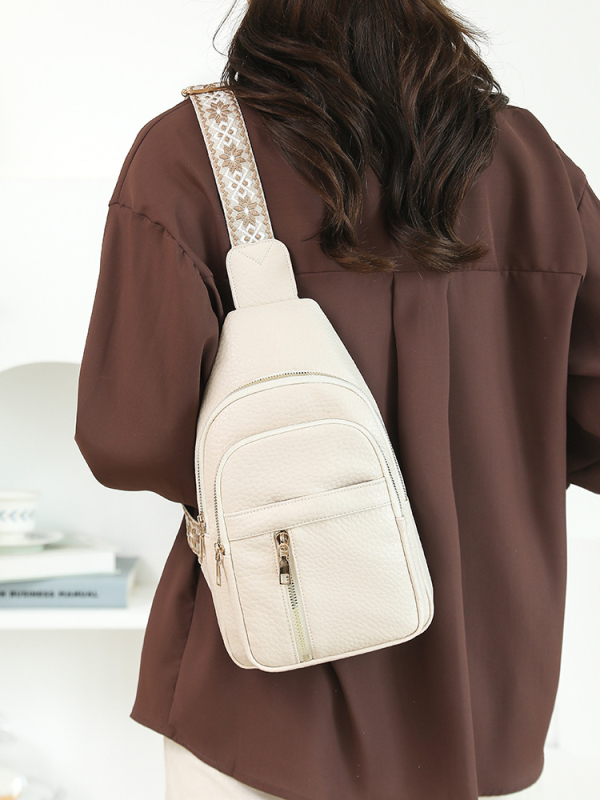Ženska 2-u-1 torba: crossbody i ruksak, retro gradski stil, PU koža